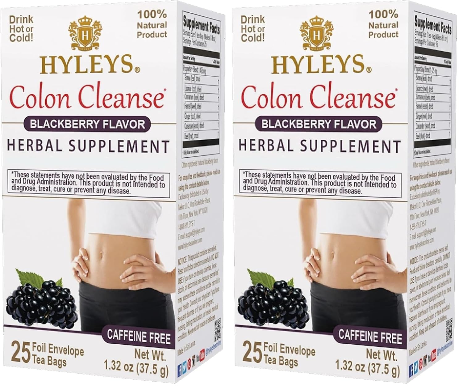 HYLEYS Colon Cleanse Očista střev - Hlavní pohled